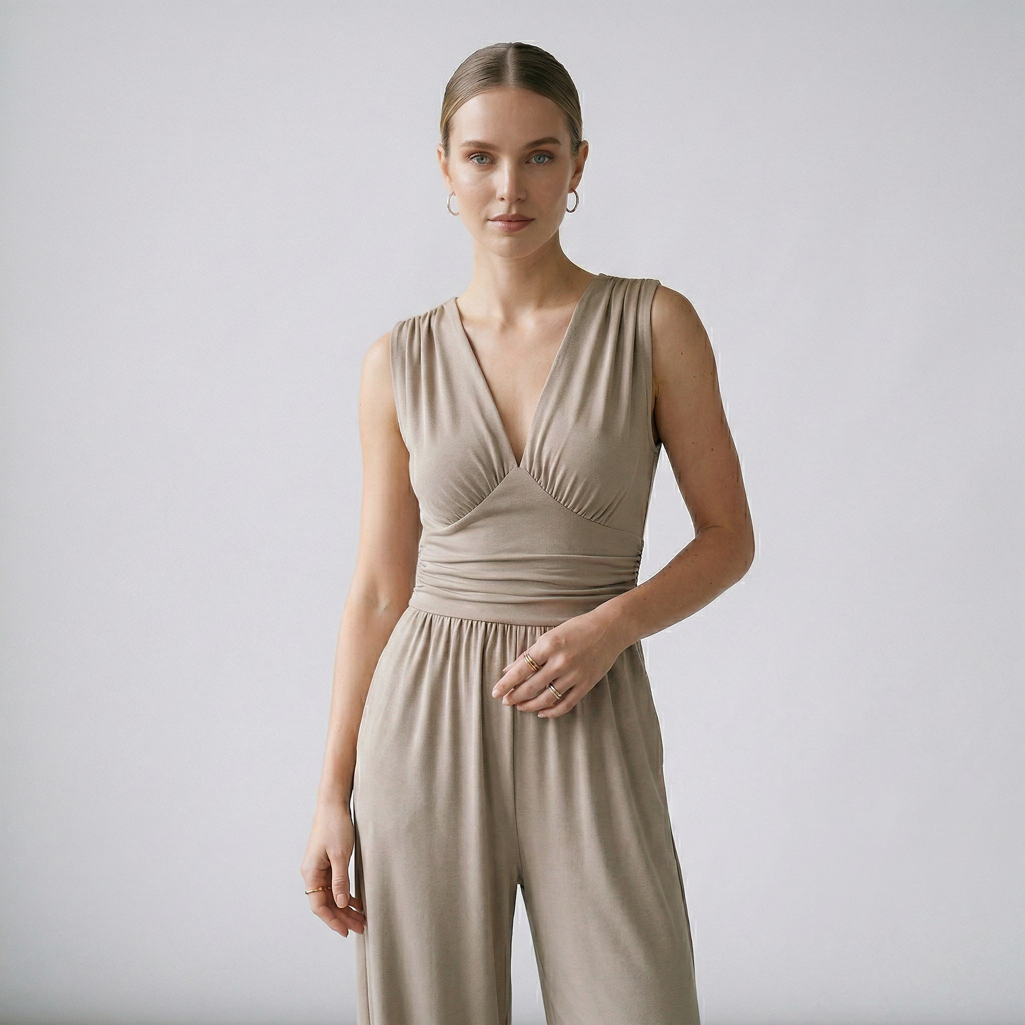 Elena | Mono elegante de pierna amplia