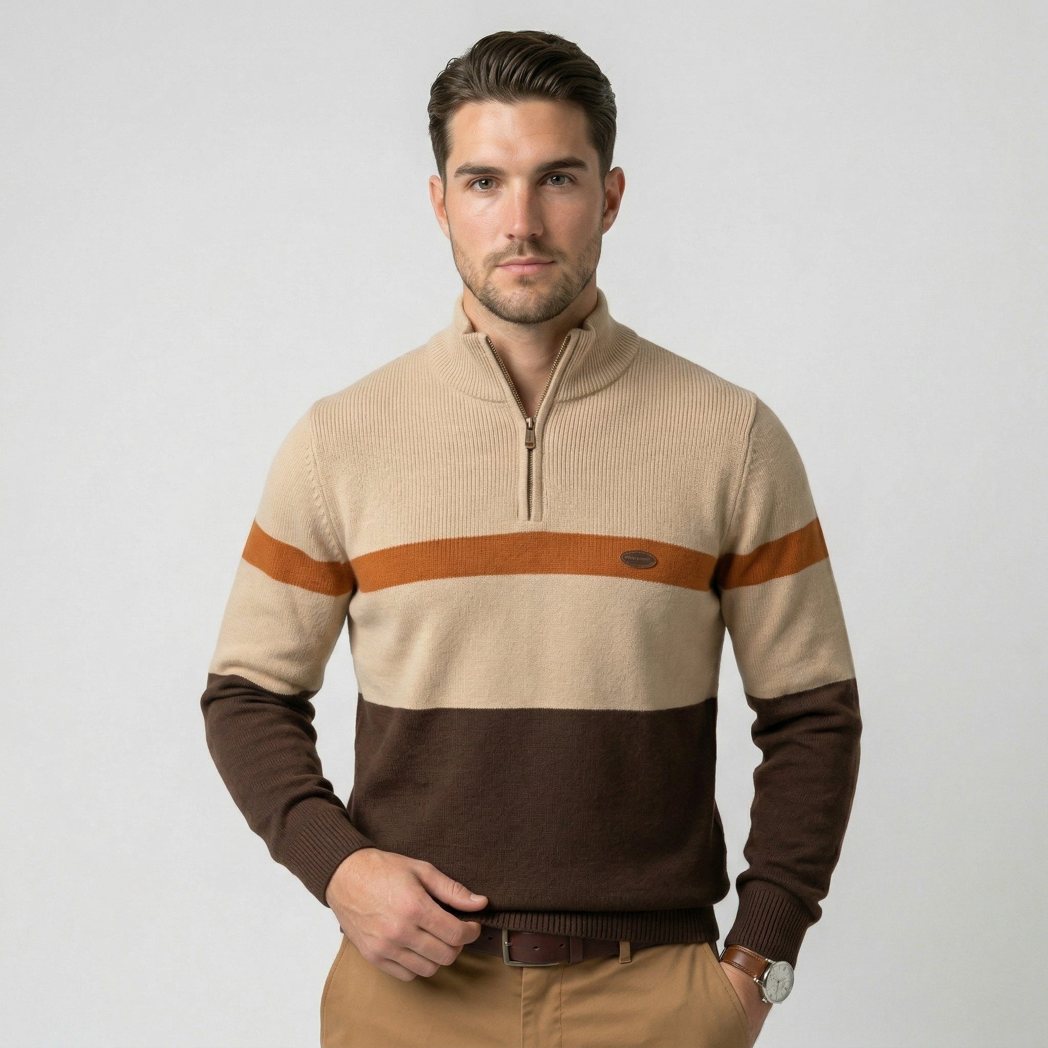 Pablo | Jersey de algodón con cremallera