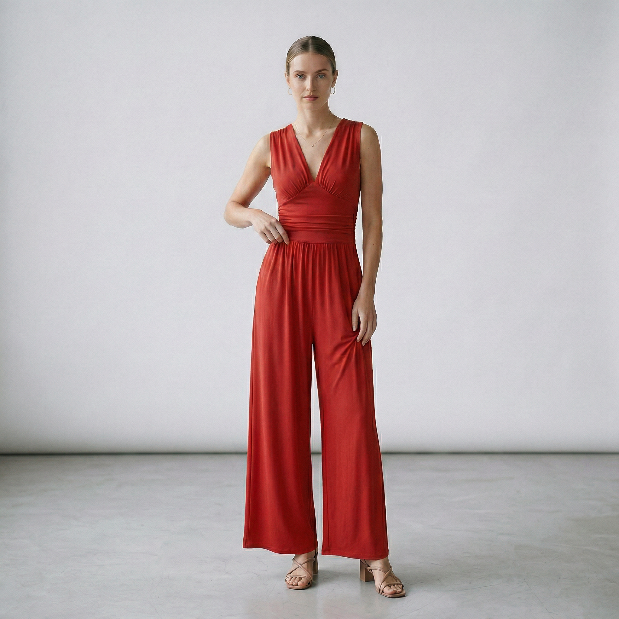 Elena | Mono elegante de pierna amplia