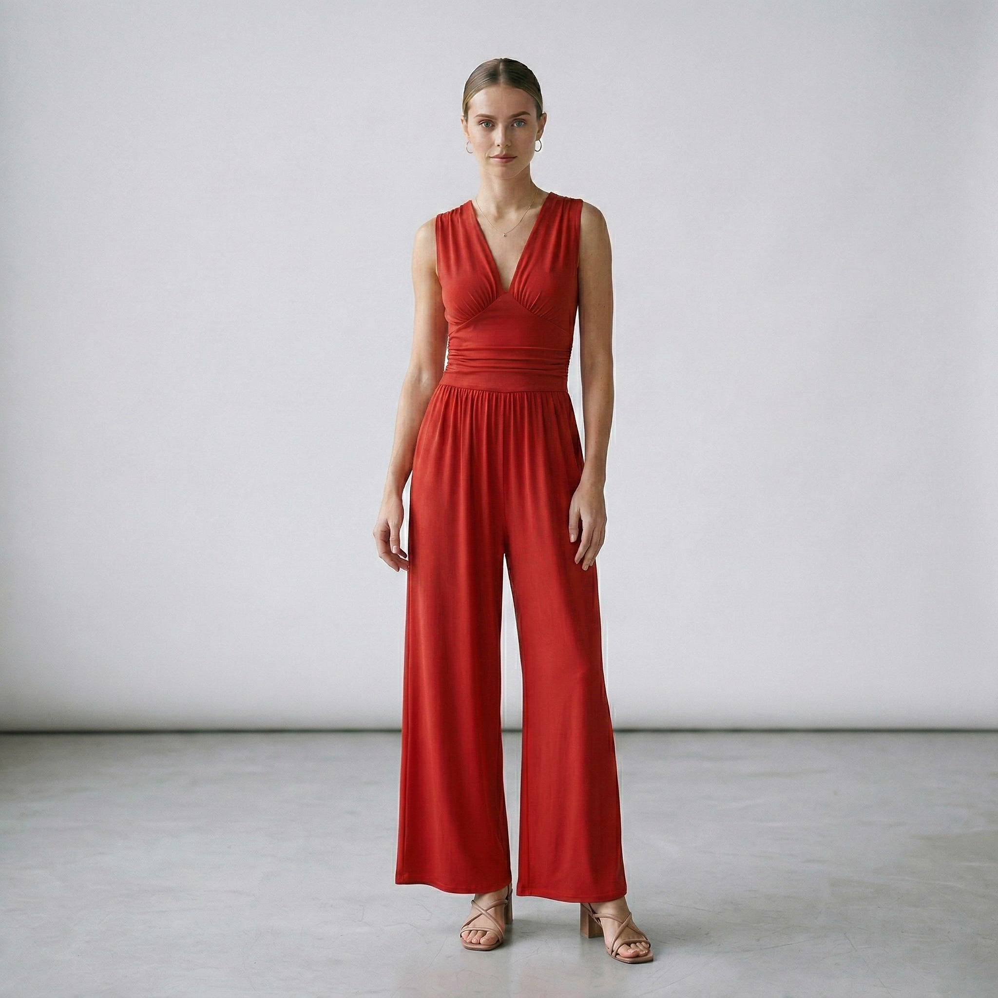 Elena | Mono elegante de pierna amplia