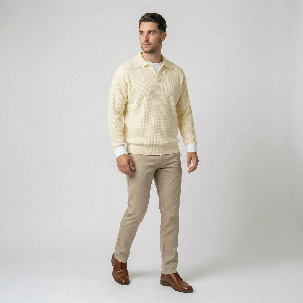 Mateo | Jersey de punto con cuello polo