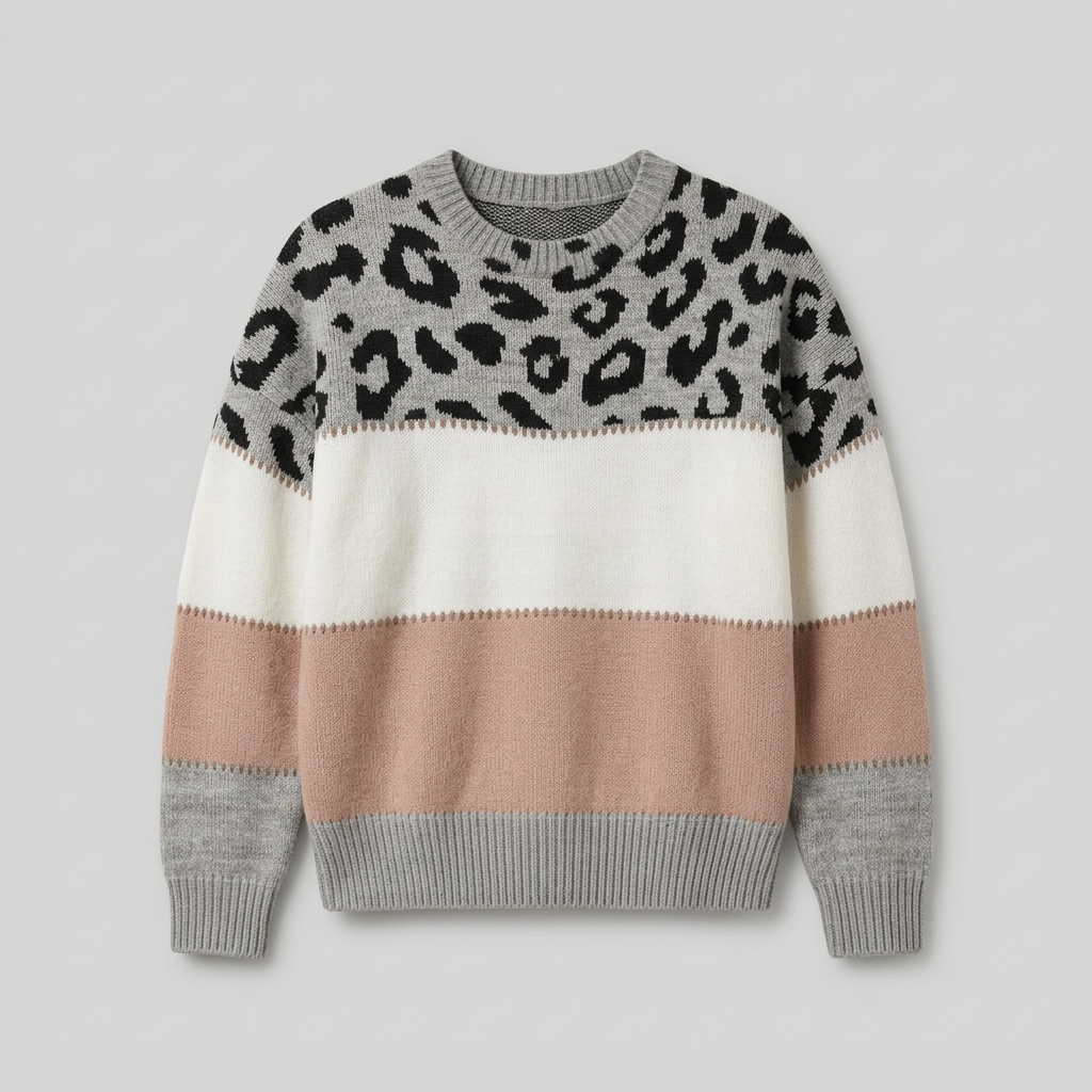 Tasmin | Jersey de estampado leopardo